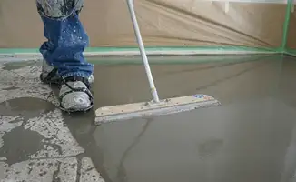 Uneven floor being professionally repaired in Norfolk, VA